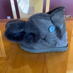 UGG Boots, size W6, color is chocolate brown